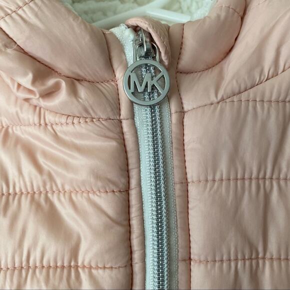 Michael Kors fleece Sherpa lined puffer coats jacket for girls 4T FREE SHIPPING - Picture 9 of 12